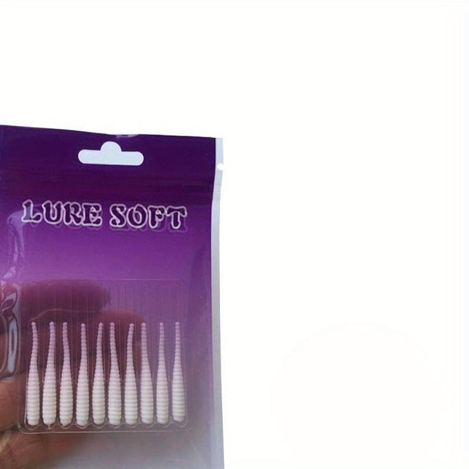 Paquet de 10 leurres souples de pêche avec queue en aiguille Lua, vers Wacky Rig, appâts souples en plastique, accessoires de leurre de pêche