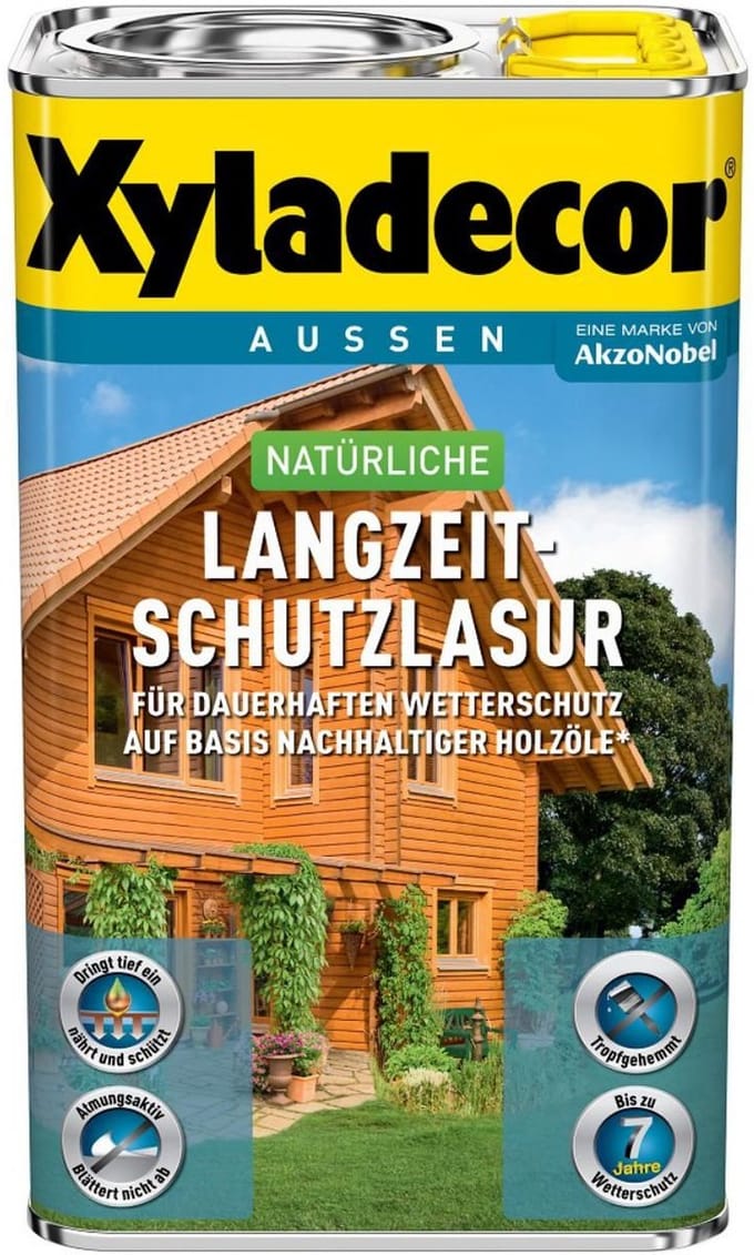 Xyladecor Langzeitschutzlasur – Houtbeits voor buiten – Teak – 2.5 L