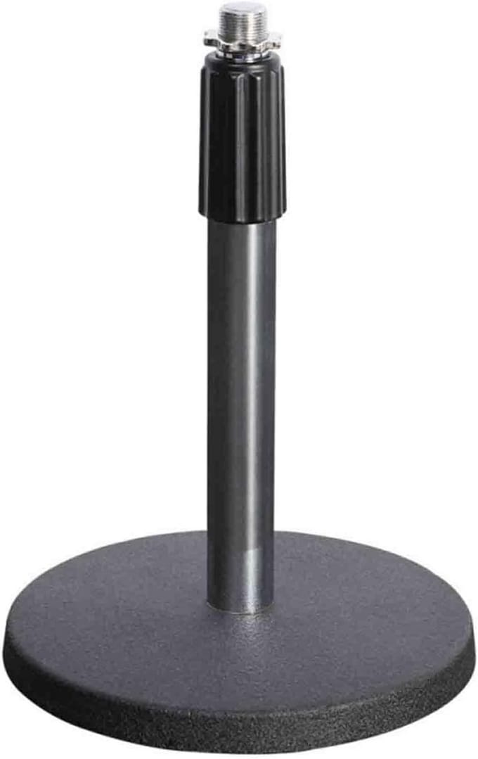 Verstelbare Desktop Microfoonstandaard voor Podcast en Studio - Compact en Stabiel