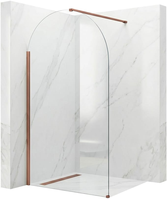 Rea - Douchewand Heaven Brush Copper 120 - 0,8X120X200CM