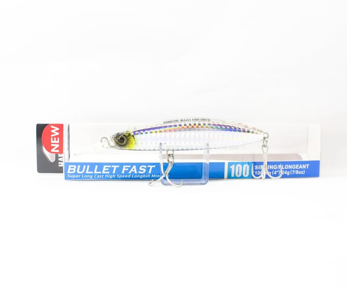 Yo Zuri Duel Hardcore Bullet Fast 100 mm Zinkend Kunstaas F1242-HTMF (7475) white