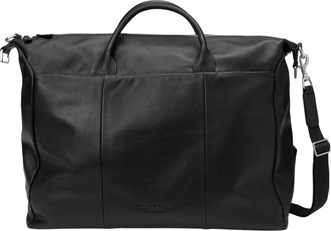 Marc O'Polo Leren reistas Weekender Davis Black zwart