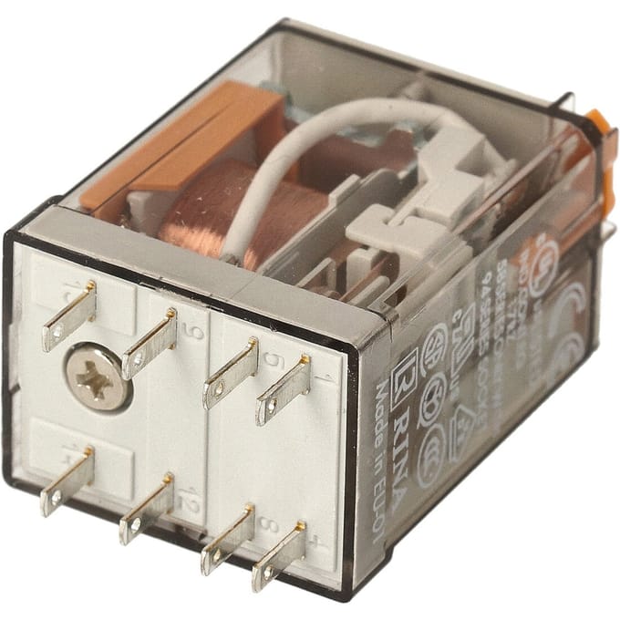 Finder 55.32 Industrieel Relais 2CO 10A 24VAC Met Testtoets - 55.32.8.024.0040