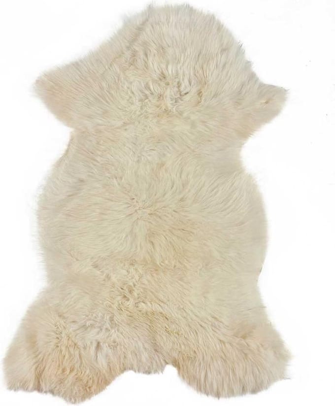 Schapenvacht | Natural wit | 85 x 45cm