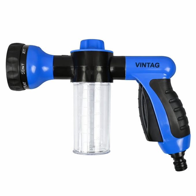 Schuimsproeier - 8 standen - 100ml - Voor Auto en Tuin - incl tuinslangaansluiting