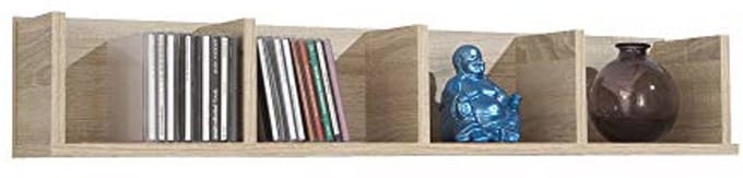 Wandrek 92 x 16,5 x 17 cm van eikenhout - Modern en Duurzaam