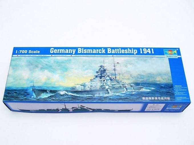 Trumpeter 05711 Duitse Slagschip Bismarck 1941 1:700 – Plastic Modelbouwkit - 1941 Duitse Zeeslag