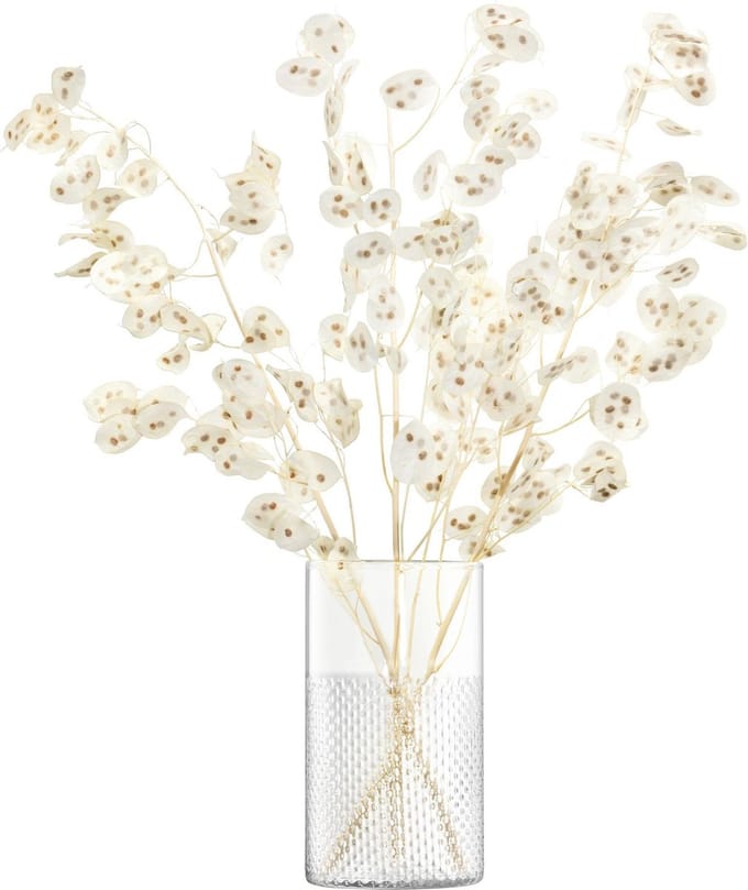 L.S.A. Wicker Lantaarn of Vaas - 25,9 cm Hoog - Transparant