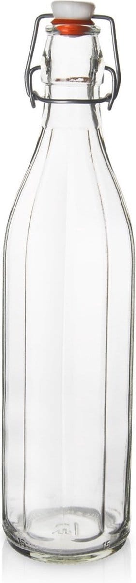 Fles met Beugelsluiting Glas 1 l - Beugelfles - Inmaakfles - Oliefles