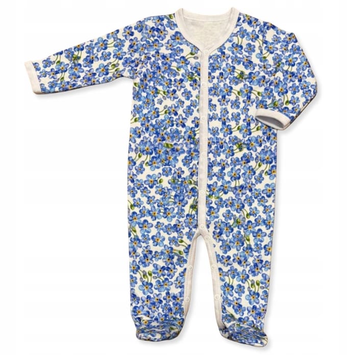 Dartomik Niezapominajki - Pyjama - 50 - Voorgespannen - Met Voetjes