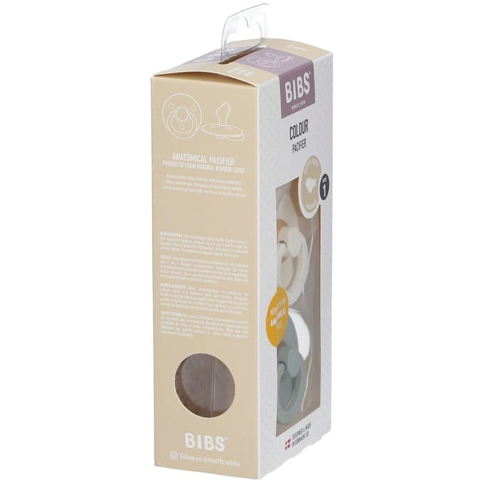 BIBS Colour Fopspeen - 0-6 mnd - 2-pack - Anatomisch - Ivory/Sage
