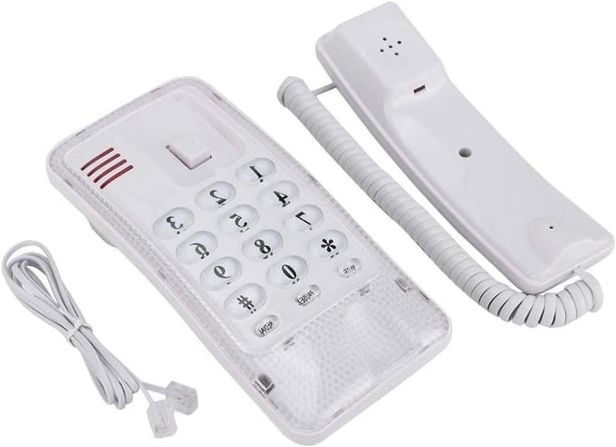 Hoteltelefoon - Vaste telefoon - Communicatie in hotel - Energiebesparend ontwerp - N.v.t. - Wit