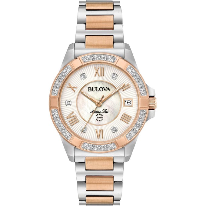 Bulova Marine Star 98R234 Horloge - Staal - Multi - Ø 32 mm