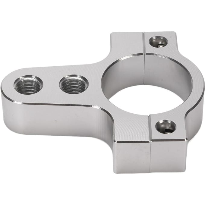 Motorfiets Stuurdemper Vork Frame Klem Beugel CNC Aluminium Verminder Wobbelingen Verbeter Stabiliteit white