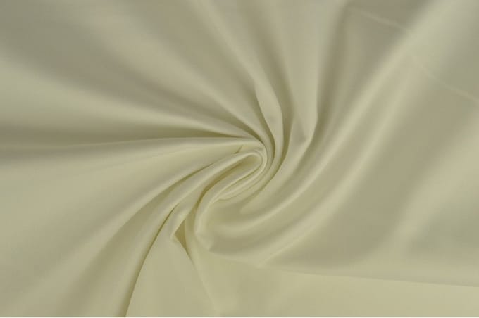 10 meter twill katoen - Gebroken wit - 65% katoen - 35% polyester