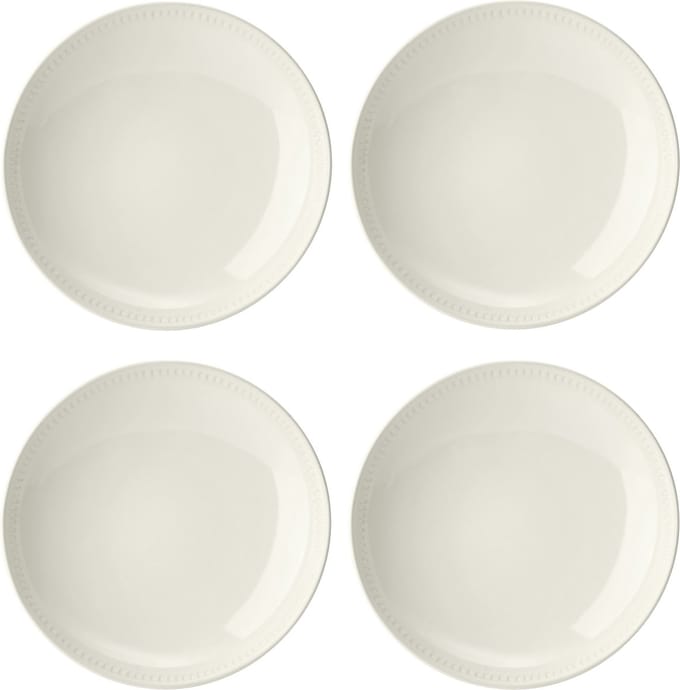Mikasa - Pasta Borden - Cranborne - Keramiek - Crème - Set van 4 - 24cm