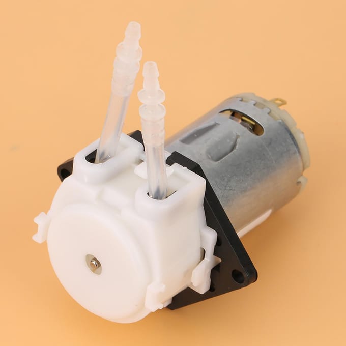 12V Doseerpomp DIY Peristaltische Buiskop Voor Aquarium Lab Chemische Analyse (wit 2*4) white
