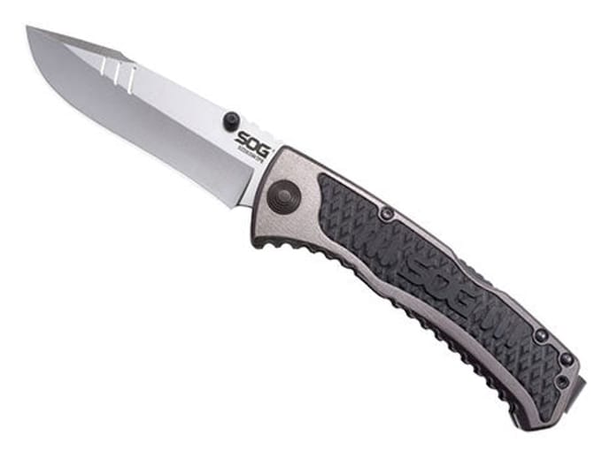 SOG Knives Sideswipe Clampack Zakmes - Zwart