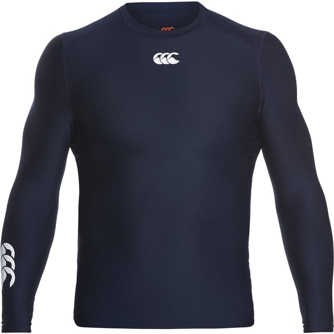 Canterbury Heren ThermoReg Lange Mouwen Basislaag Top (Marine)
