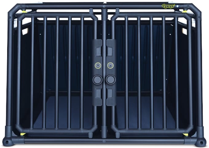 4Pets - Autobench Pro Noir 22 - Geschikt voor 2 honden