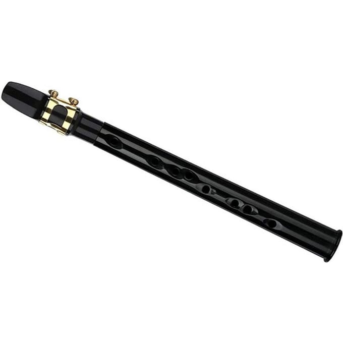 Saxophone miniature ABS Mini saxophone de poche portable multifonctionnel pour la pratique et la performance black