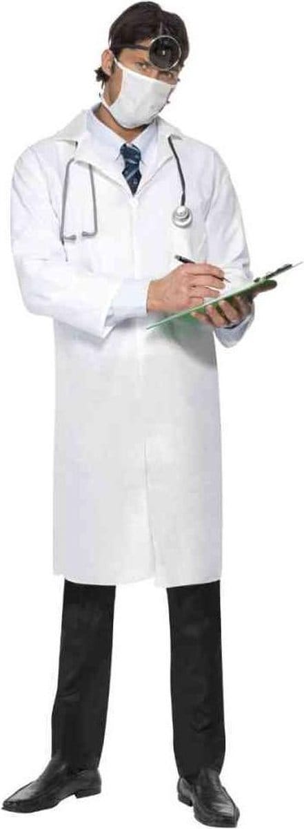 Doktersjas Carnaval met mondkap - Maat XXL