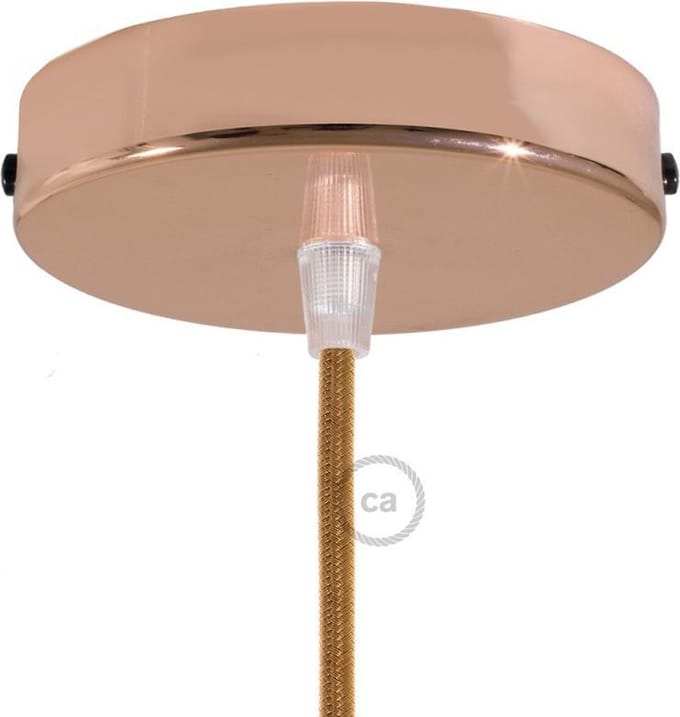 Metalen plafondkap Ø12cm - koper