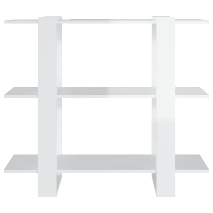 vidaXL - Boekenkast/kamerscherm - 100x30x87 - cm - hoogglans - wit