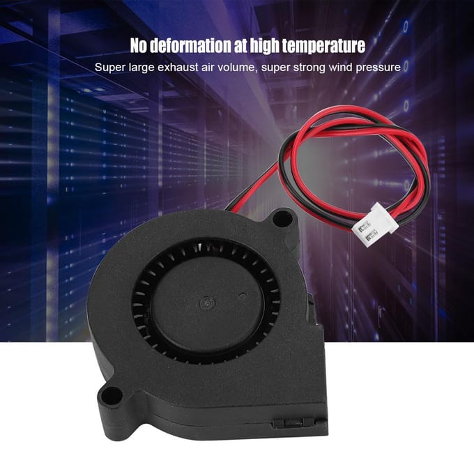 5015 5V Turbo Fan 3D Printer Accessoires Blower Radiator Koelventilator PBT Anti-plastic Materiaal black