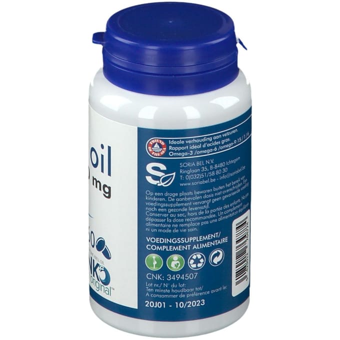 Soria Neptune Krill Oil 500mg Pot Parels 60