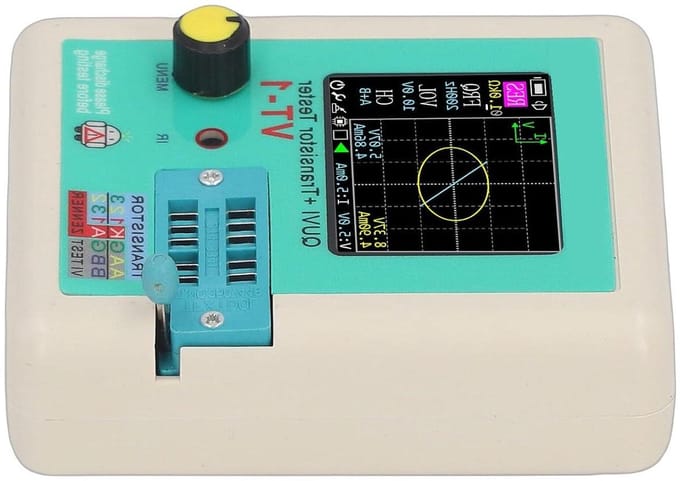 VI Curve Tester - Transistor Tester - Printplaatreparatie - Infrarooddecoderingsfunctie - 01 V Resolutie - Grijs