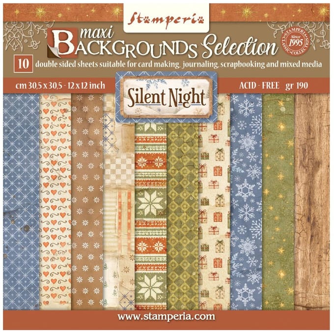 Stamperia Scrapbook blok "Silent Night Backgrounds"