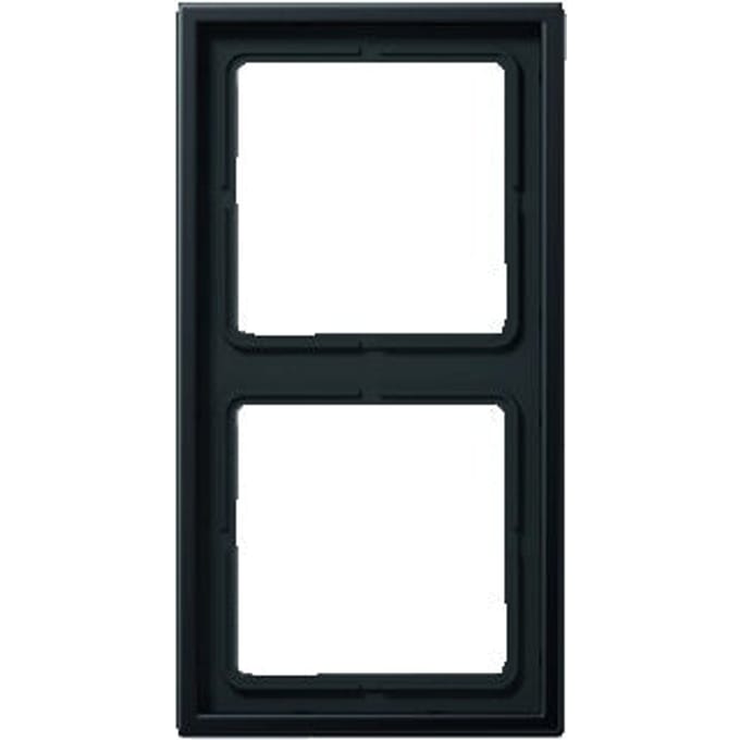 Jung LS 990 afdekraam 2-voudig aluminium dark - AL2982D