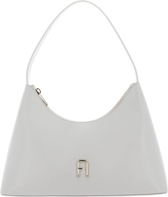 FURLA Leren Schoudertas Diamante Shoulder Bag Marshmallow Crème