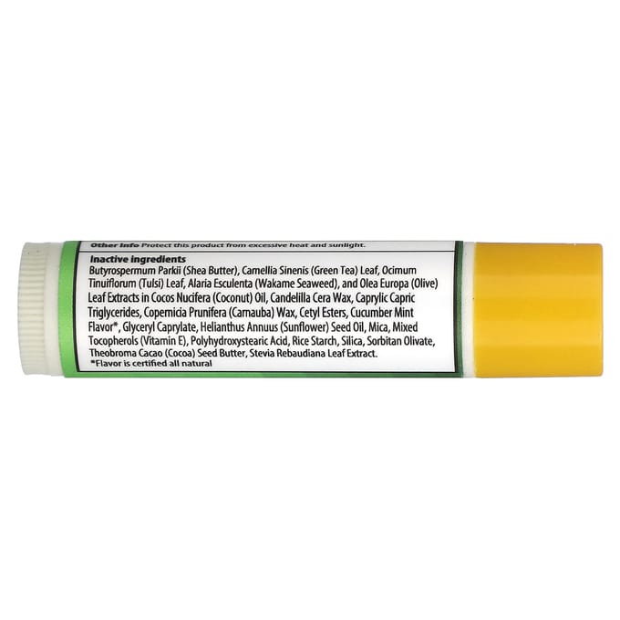 Stream2Sea, Sun Protect Lip Balm, SPF 30+, Cucumber Mint, 0.15 oz (4 g) green