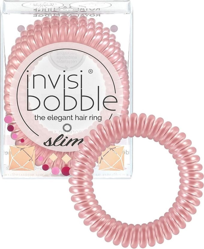Haarband Invisibobble Royal Fudge Roze (3 Onderdelen)