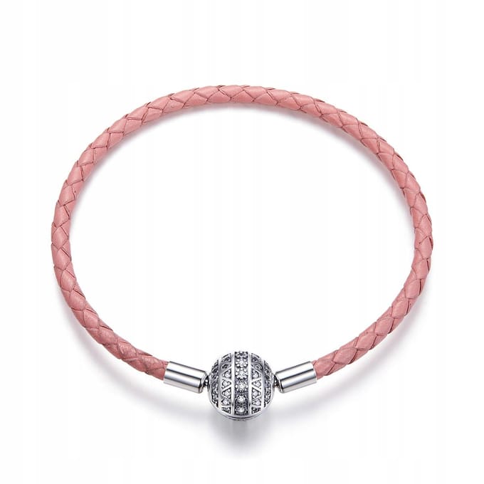 Modulaire Leren Armband Voor Pandora S925 19Cm white