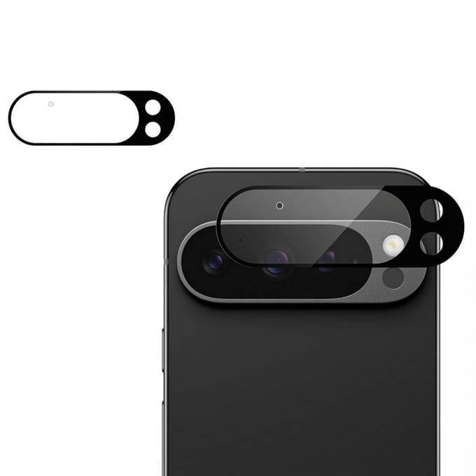 imoshion Camera Lens Protector - Geschikt voor Google Pixel 9 - 2 Pack - Zwart