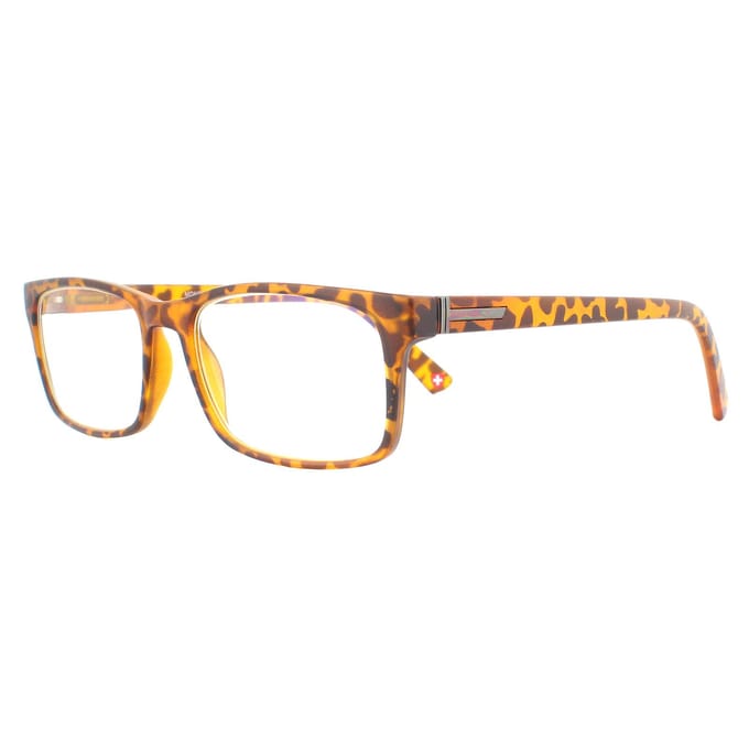 Montana rechthoekige matte Turtle Brown Unisex Vrouwenglazen frames