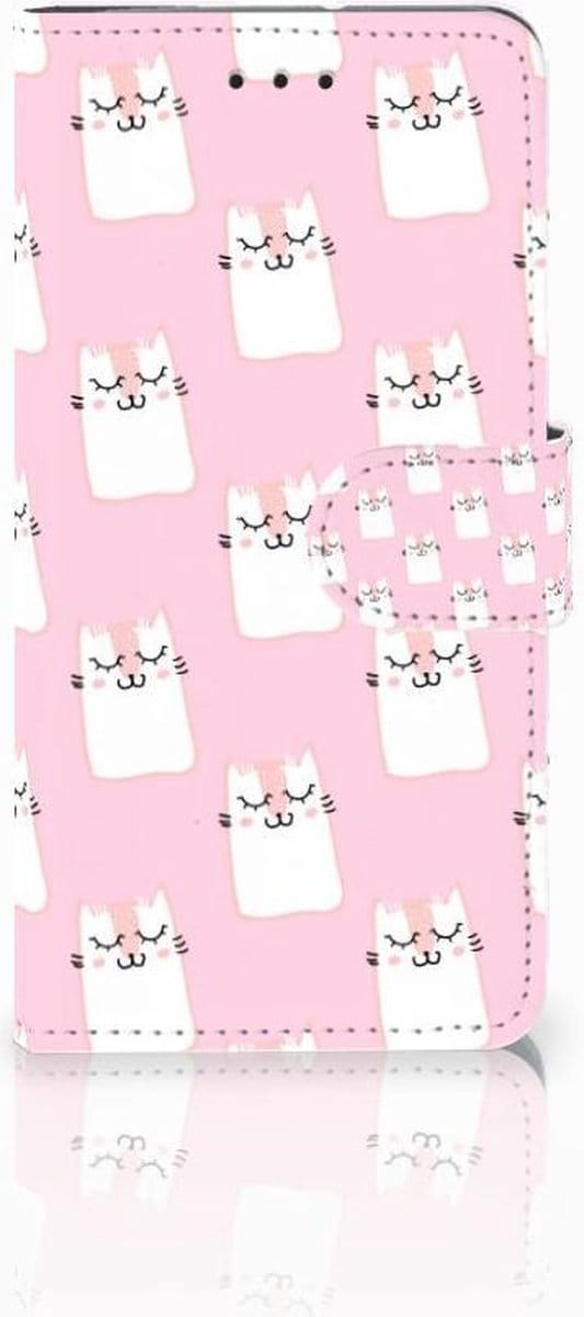 Motorola Moto G7 Play Telefoonhoesje met Pasjes Sleeping Cats