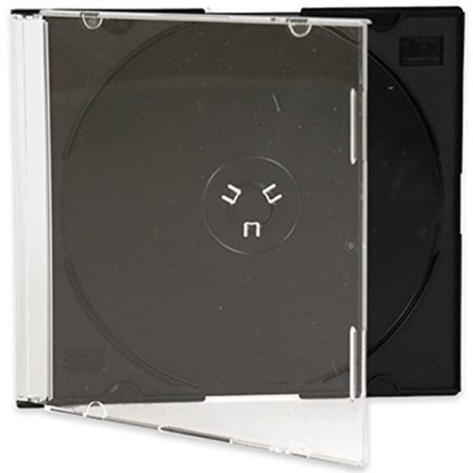 Dailygoody - Cd Dvd cases - Slimline 5.2mm - 25 stuks - Zwart en