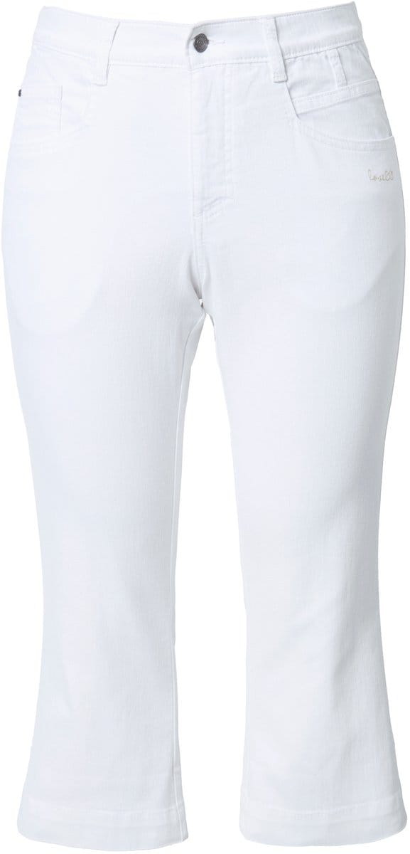 Laurasøn - Dames - 3/4 straight jeans - Sneeuwwit - Maat 36