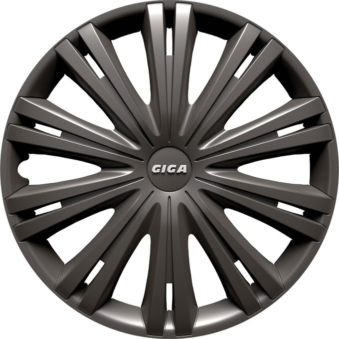 Carpoint Wieldoppenset Gigadark 16 Inch Antraciet 4 Stuks