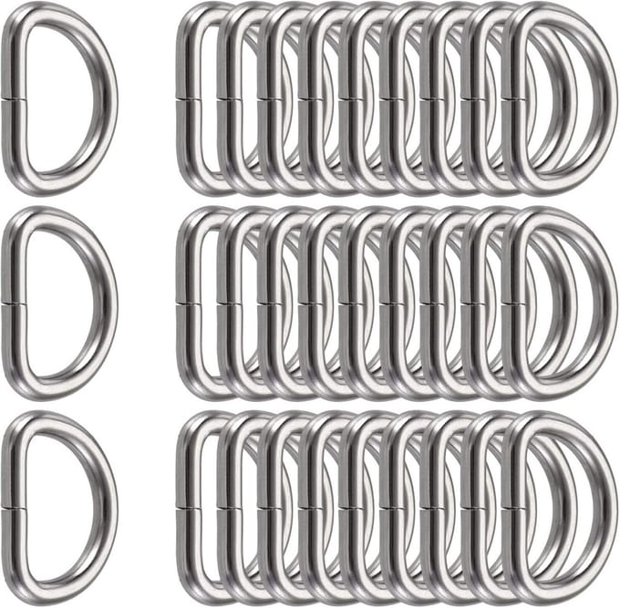 25 mm D-ring sluiting voor portemonnees en sleutelhangers