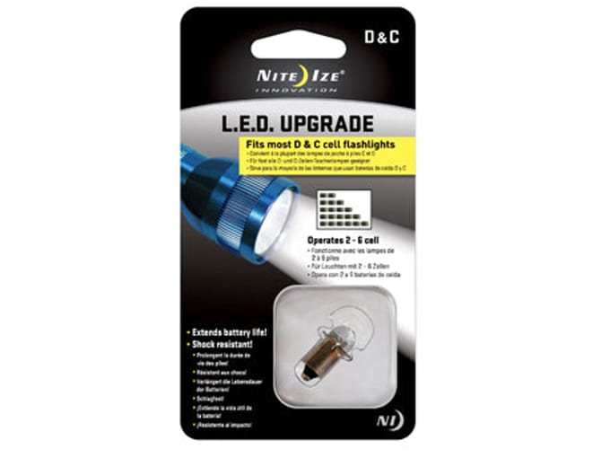 Nite Ize Led Upgrade voor op de meeste C + D Cell zaklampen