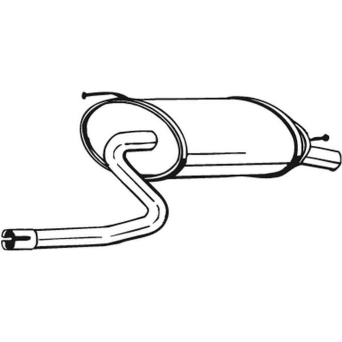 Geluiddemper achter BOSAL 219-135