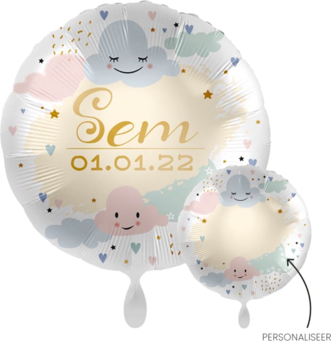 Everloon Ballon – Geboorte Personaliseer IT