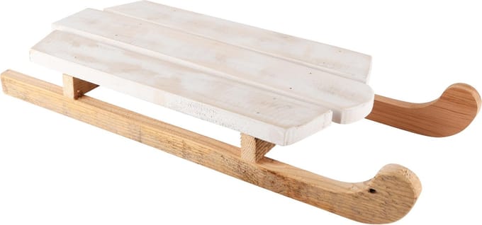 Dekoratief | Slee naturel, hout, 45x19x7cm | A245616