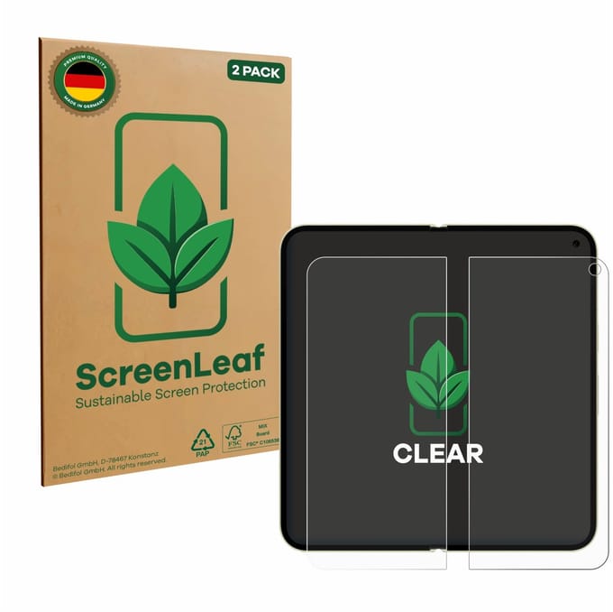 2 Stuks Screenprotector voor Google Pixel 10 Pro Fold (Inner display) - Hoogwaardige Beschermfolie transparant
