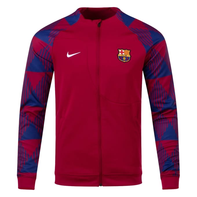 Nike 23/24 Barcelona Rood Trainingsjack Met Ritssluiting